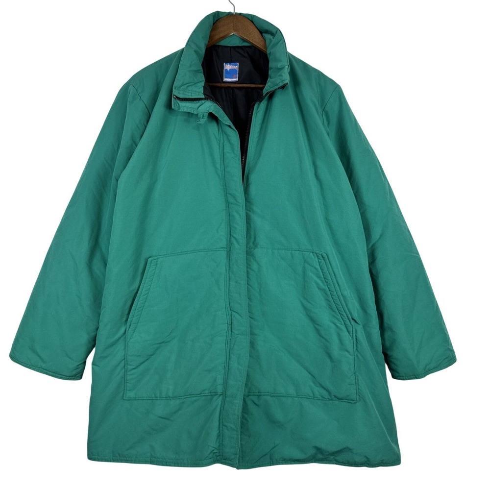 Vintage Frostline Kit Coat Mens Large Teal Winter Barn Long Jacket 3M Thinsulate